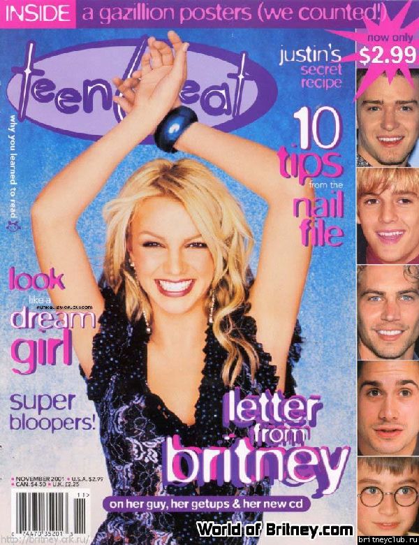 Журнал "Teen Beat" (Ноябрь 2001)1.jpg(Бритни Спирс, Britney Spears)