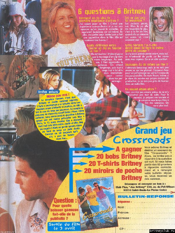 Французский журнал "ClubPlus"  (апрель 2002)1.jpg(Бритни Спирс, Britney Spears)