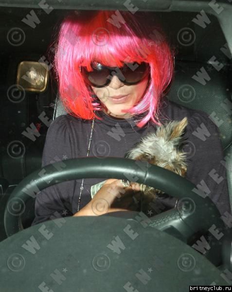 Бритни в розовом парике на бензоколонке (15 октября 2007)2583557.jpg(Бритни Спирс, Britney Spears)