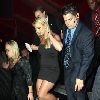 Бритни уезжает с вечеринки Christian Audigier 23 мая 2008 года