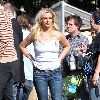 Бритни на съемках юмористической сценки для шоу Jimmy Kimmel