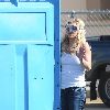 Бритни на съемках юмористической сценки для шоу Jimmy Kimmel