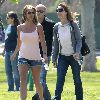 Бритни на футбольном матче Шона и Джейдена в Woodland Hills